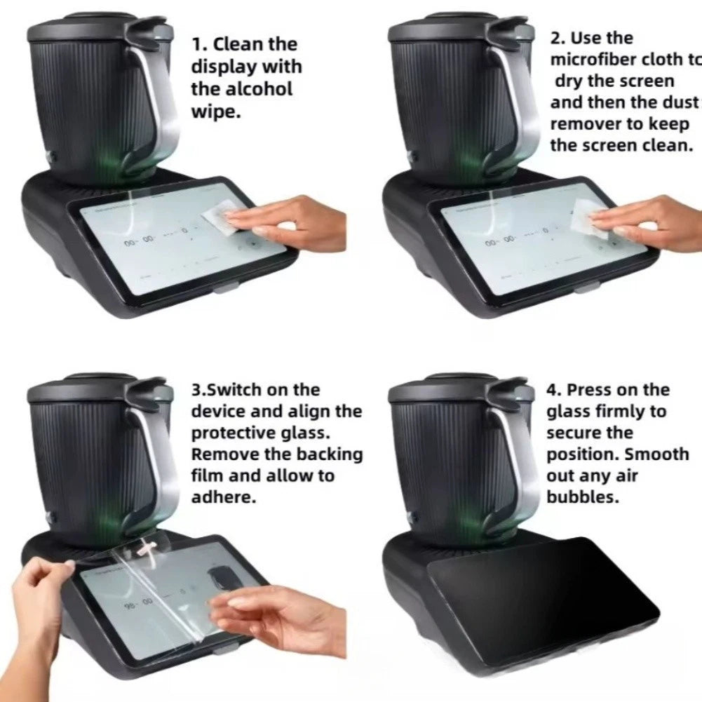 Tempered Glass Screen Protector For Thermomix Tm7 Transparent And