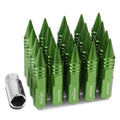 M12x1.5 107mm Tall 20mm Od Green Aluminum Jdm | Built Supply Co