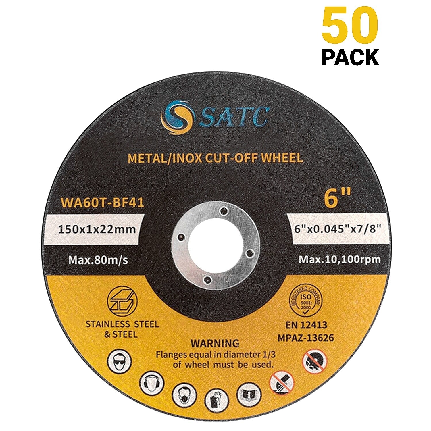 50 Pack 6 Inch Cut-Off Wheels for Grinder by Unbranded