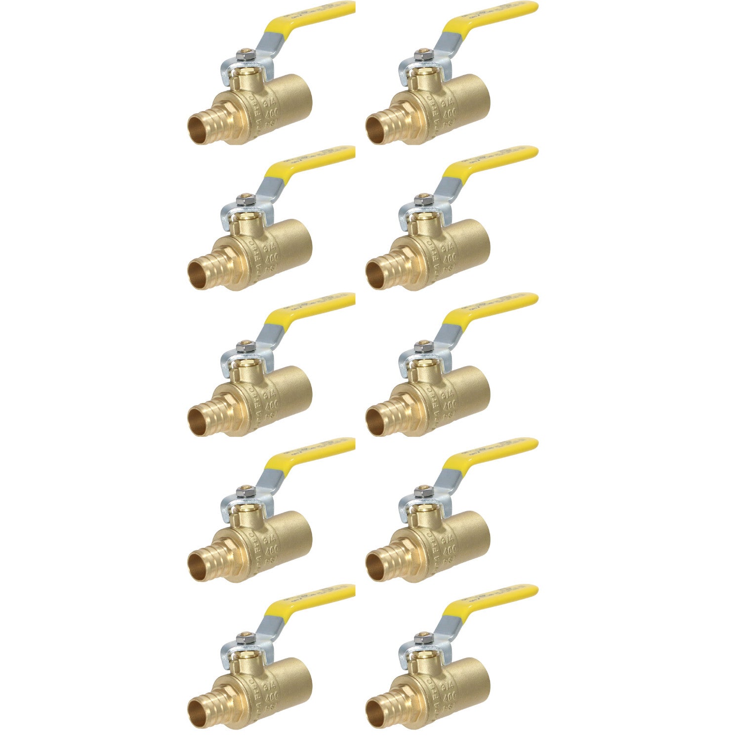 XFITTING 3/4" PEX-B Sweat Ball Valve 10 Pack