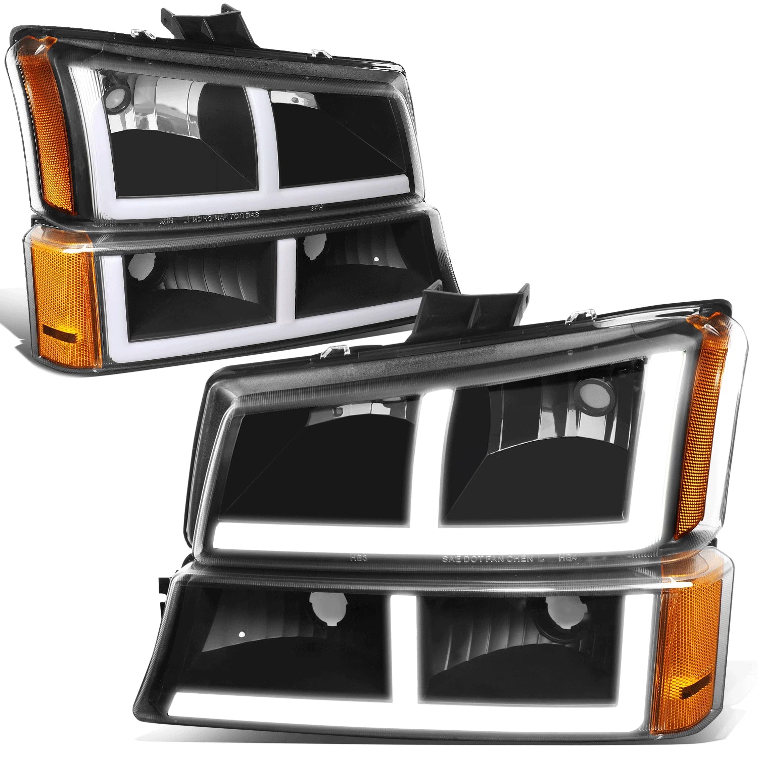 Fit 03-07 Silverado 1500-3500 Pair F-LED Drl | Built Supply Co
