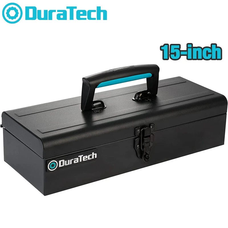 Duratech Metal Tool Box 15" Steel Tool Box W/metal Latch Closure