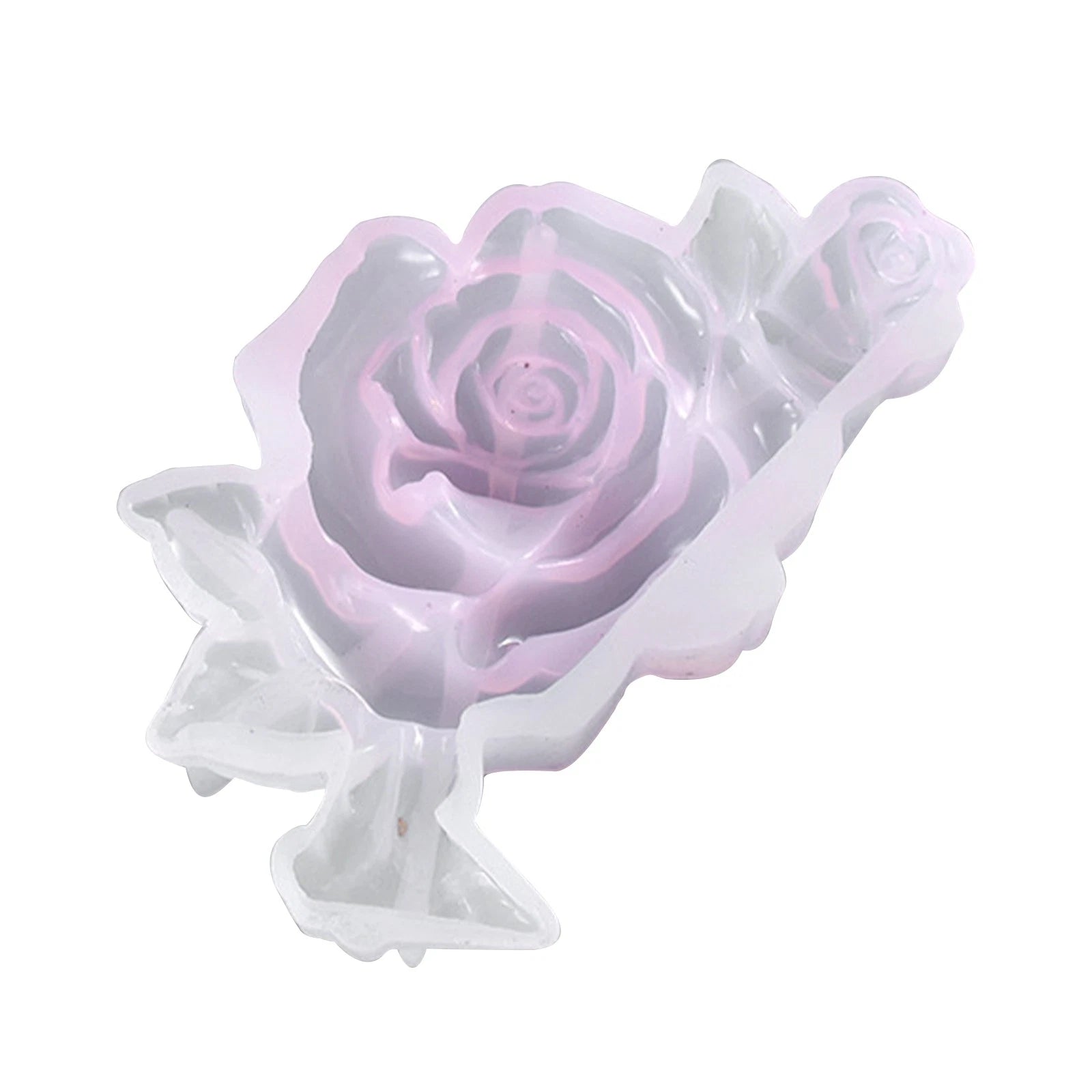 Romantic Rose Flower Shaped Making Mold Diy Ornament Craft Epoxy