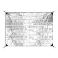Double Sided Waterproof Aluminum Foil Picnic Mat For Camping 160x200cm