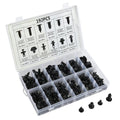 STARK 192pc Trim Clip Bumper Fender Push Pin Fir Tree Door Panel Retainer Assort