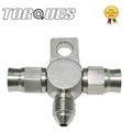 An-3 Tee with Lug Stainless Steel Hose Fitting