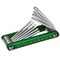 Performance Tool 10pc Alum. Folding Star Hex Key Set by Performance Tool