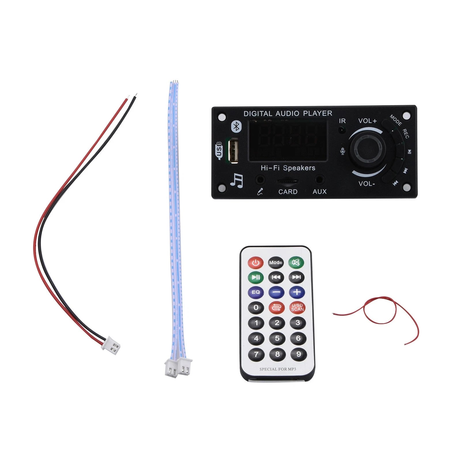 Dc7-25V 2*50W Bluetooth Digital Audio Player Mp3 Decoder Borad Power