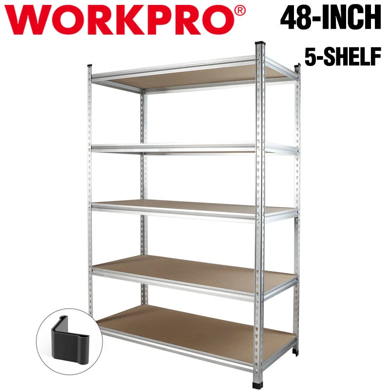 Workpro 5-tier Heavy Duty Storage Shelving Unit Adjustable Storage