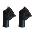 Black Round Horsehair Dust Brush 1.25'' For Vacuum Hose Most Cleaners