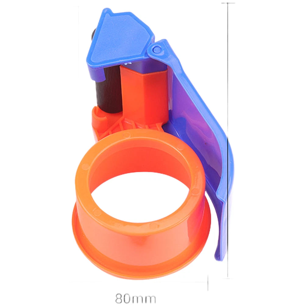 60mm Wide Tape Dispenser With Serrated Cutting Blade And Three