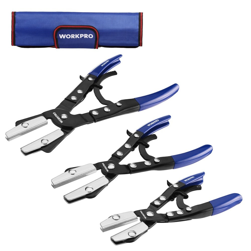 WORKPRO 3-Piece Ratcheting Hose Pinch Off Pliers Set by WORKPRO