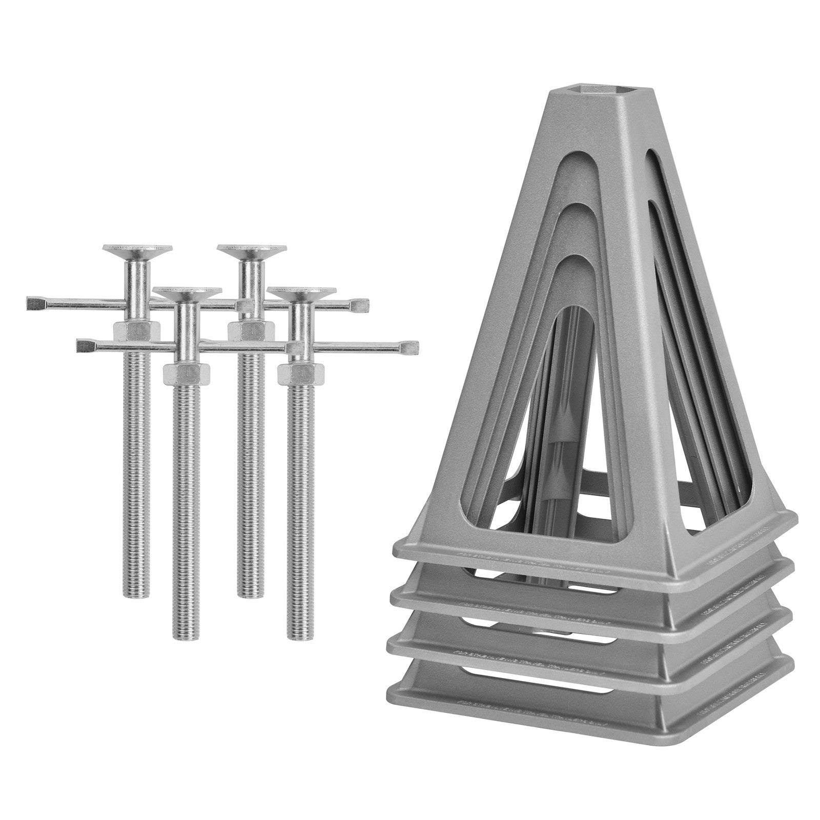 RV Aluminum Jack Stands, Support up to 6000Lbs, Adjustable Height
