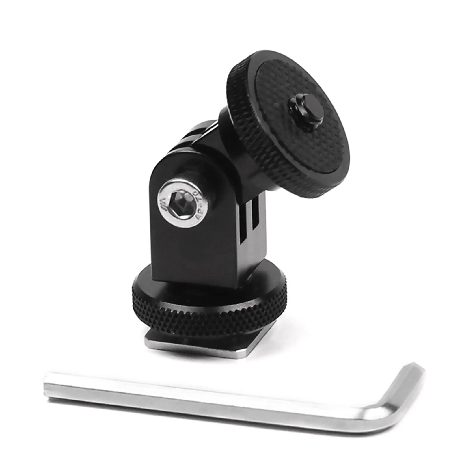 360° Rotatable Cold Shoe 1/4 Screw Base Fixed Adapter Mounting