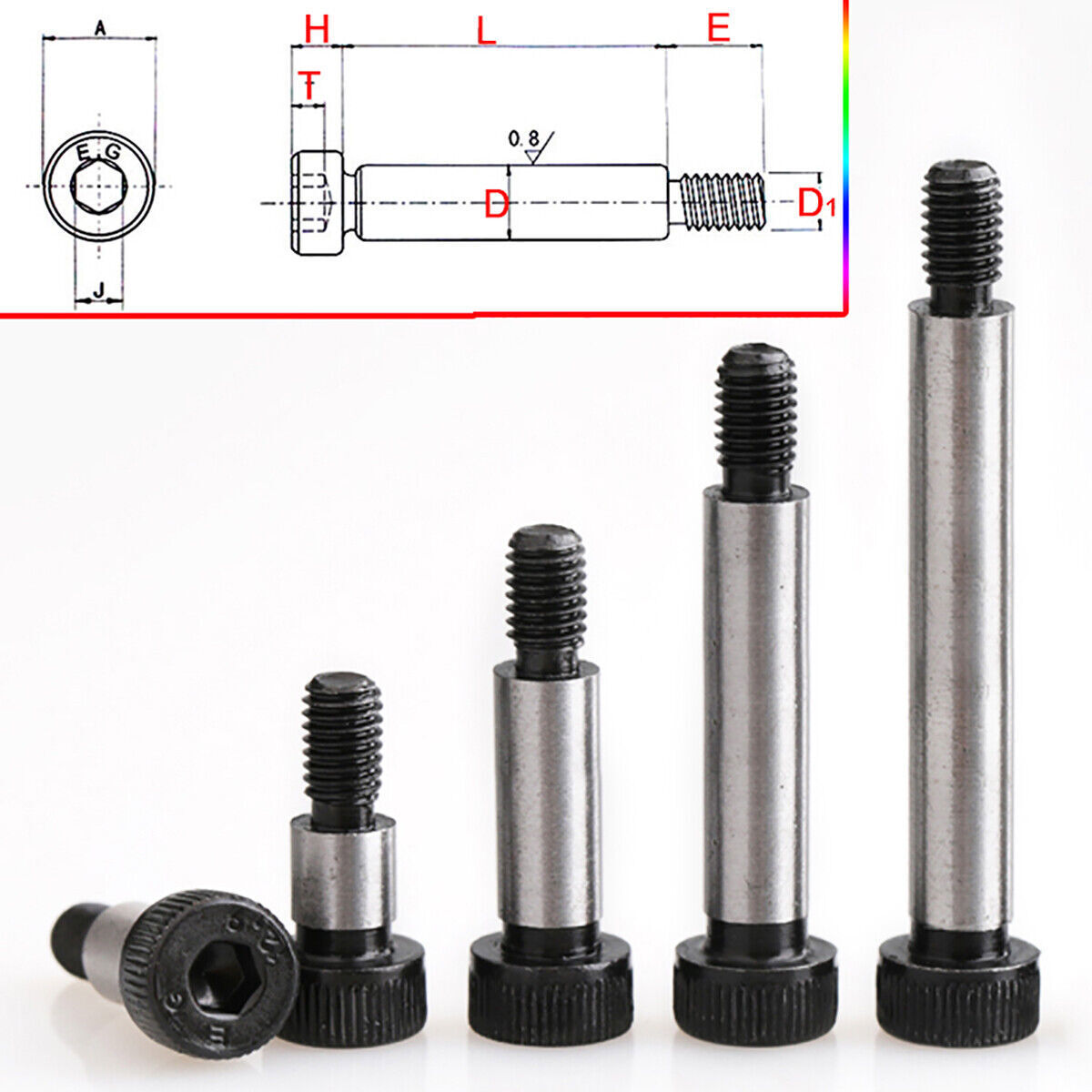 Shoulder Screws Allen Bolt High Tensile Steel