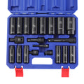 Workpro 20PC 1/2" Drive Deep Impact Socket Set 6-Point Adapter W/box