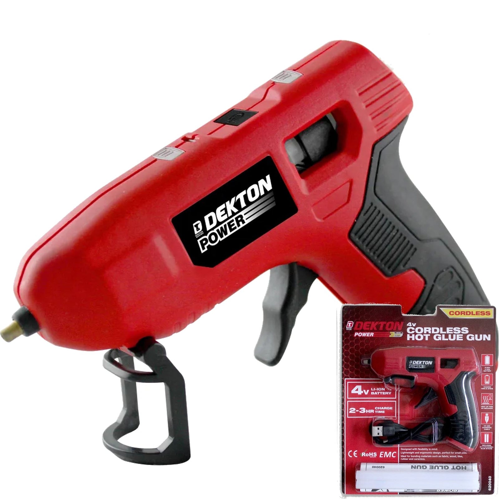 Dekton Hot Melt 4V Cordless Glue Gun by Dekton