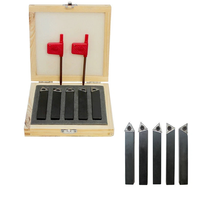 1/2'' Indexable Carbide Insert Lathe Turning Tool Bit Set C6