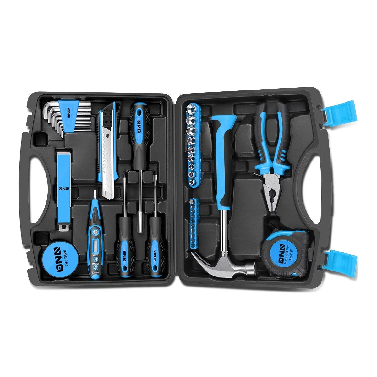 Blue Home Repair Hand Tool Set Toolbox Screwdriver | Built Supply Co