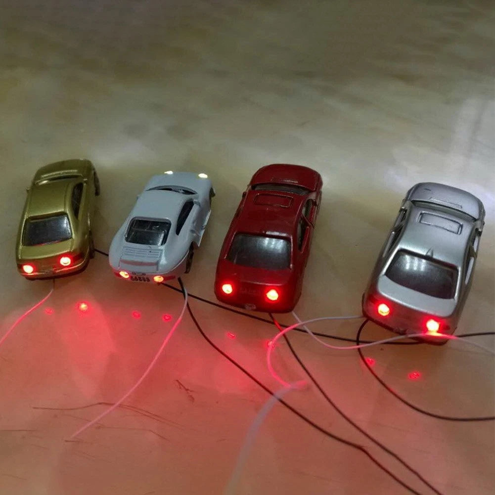 Color Model Car Can Light Up N Scale Model Railway Scene Street Layout