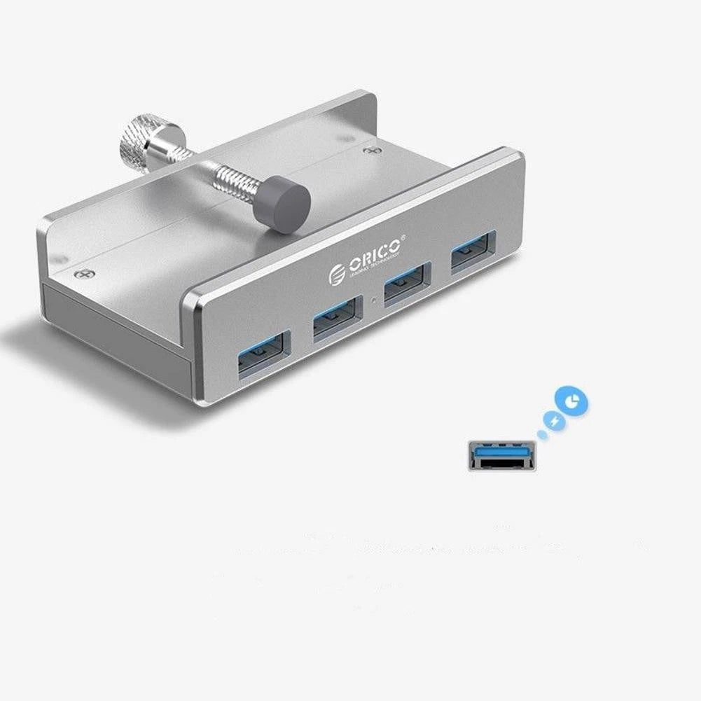 New Orico Mh4pu Aluminum Alloy 4 Ports Usb 3.0 Clip-type Desktop Usb