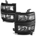 Fit 14-15 Chevy Silverado 1500 Black Clear Corner | Built Supply Co