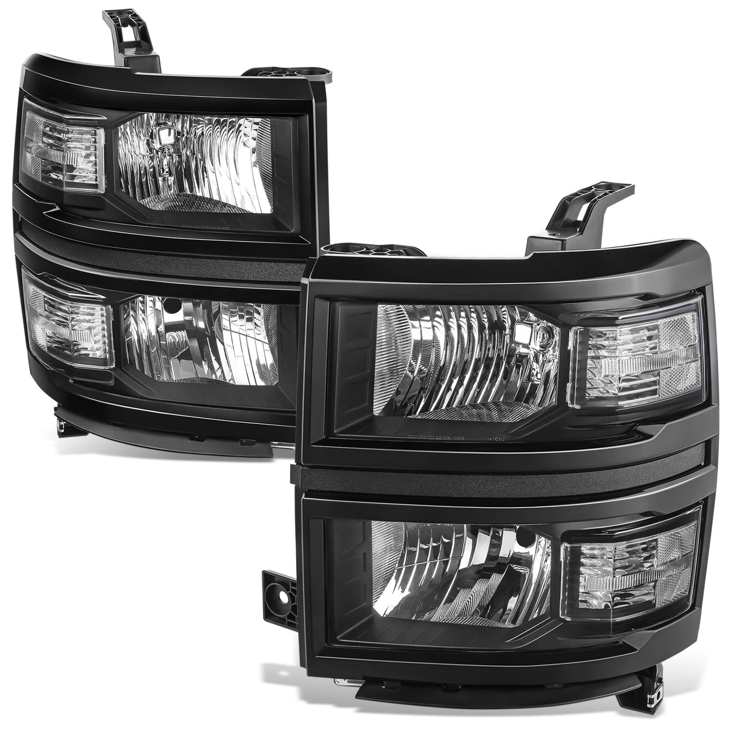 Fit 14-15 Chevy Silverado 1500 Black Clear Corner | Built Supply Co