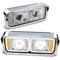 Fit 81-19 Freightliner Kenworth Chrome Full Led Drl | Built Supply Co