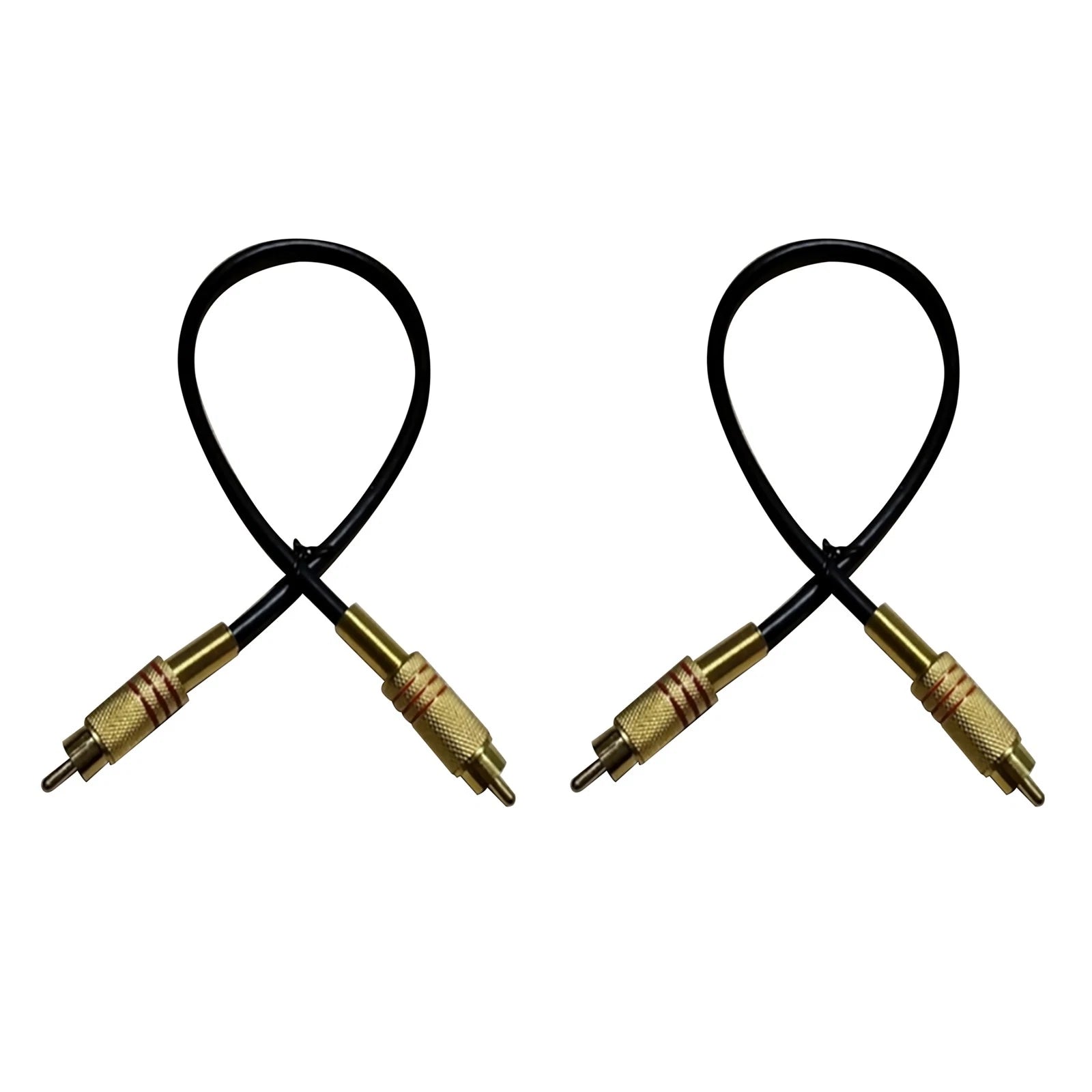 Premium 1ft Rca Male To Rca Male Audio Patch Cables Seismic Audio