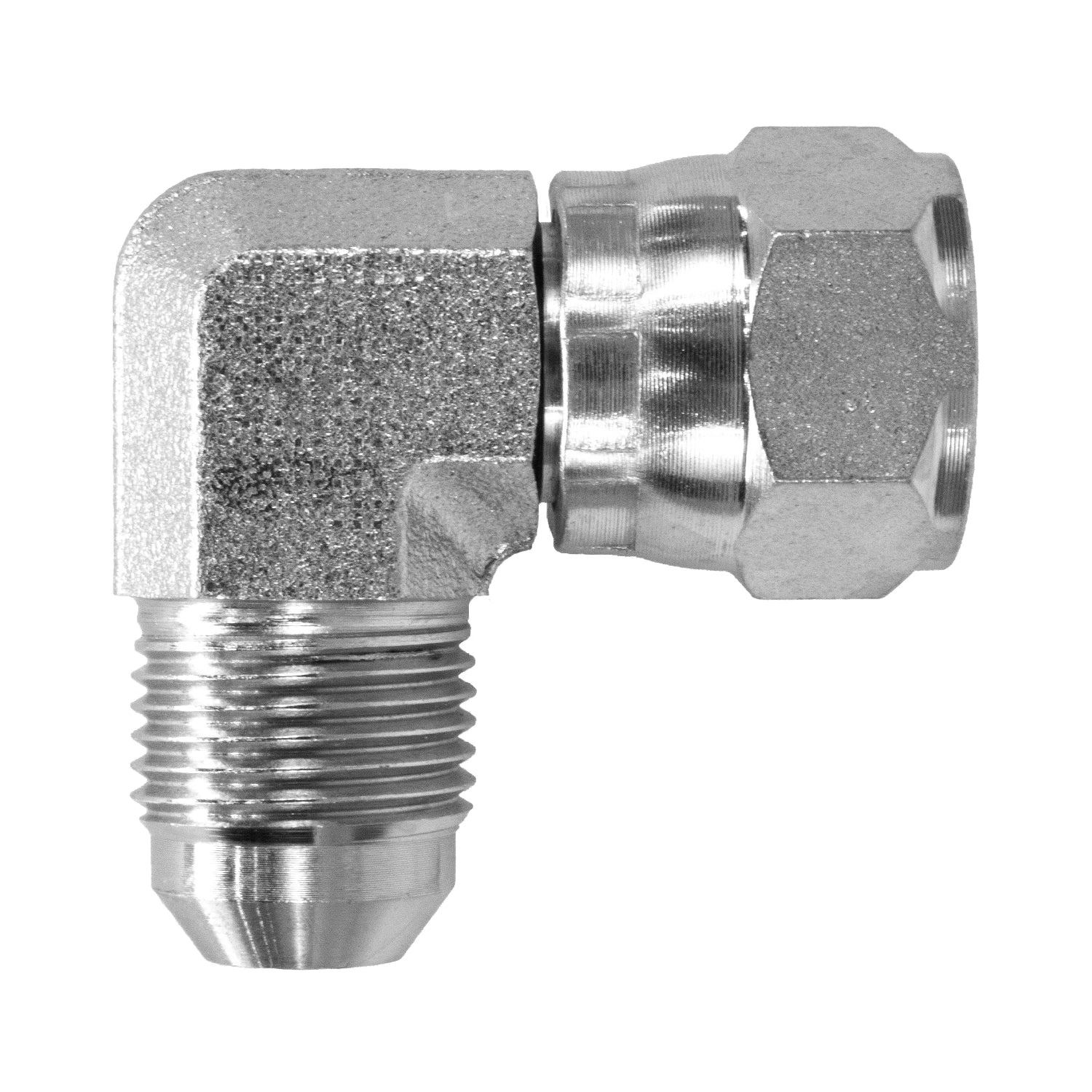 Hydraulic Fitting 1/4" Mj X 3/8" Fj Swivel 90 Degree