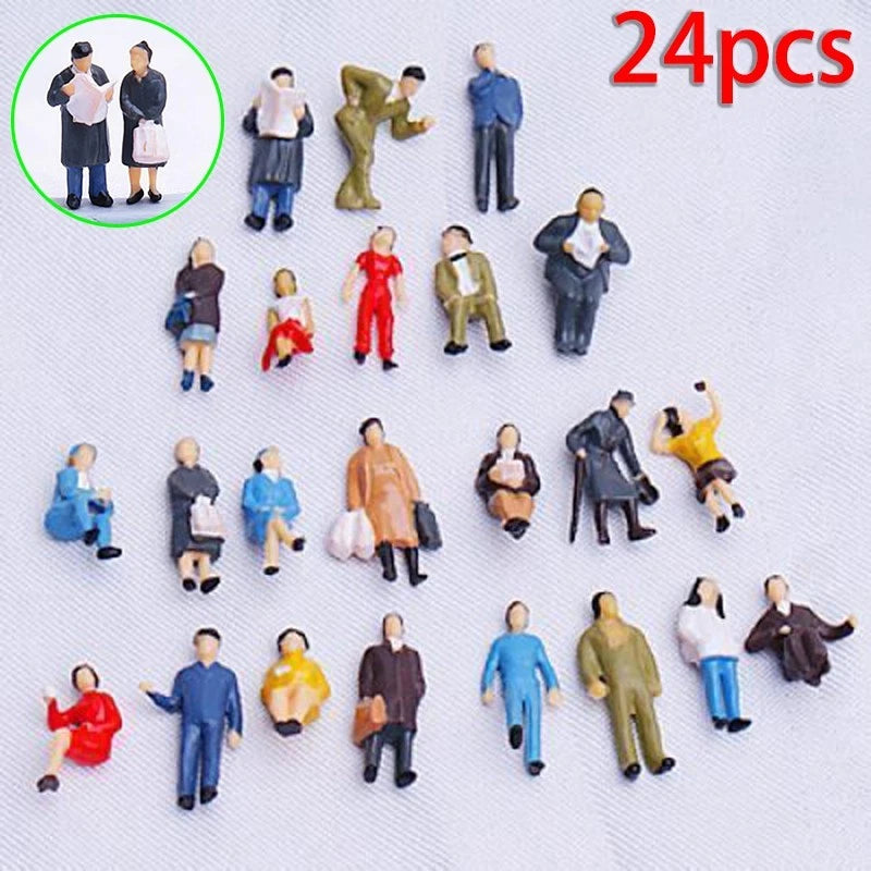 Color Model People Figures Pose Placement Miniature Display Decoration
