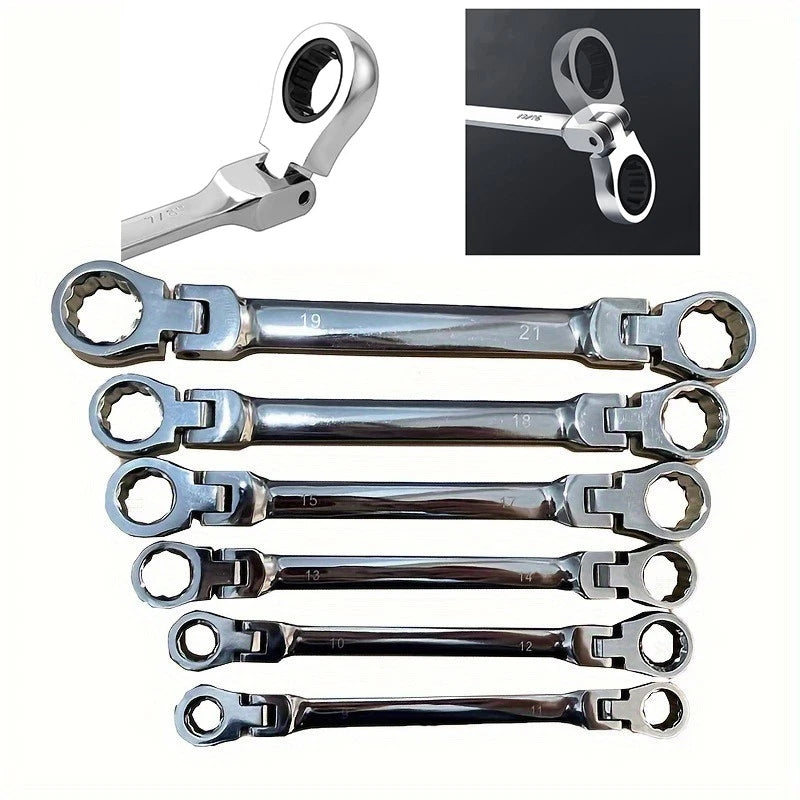 Activities Double Ring Ratchet Wrenchs Metric Flex-head Spanner