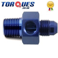 AN -3 (AN3 3AN) To M10x1.0 With a 1/8" NPT Side Port Oil Pressure