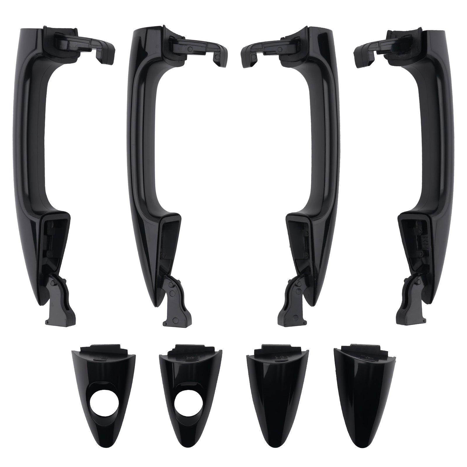 Outer Door Handle 4pcs Black for Hyundai Accent 2012-2017 826511R000CA