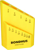 Bondhus 13pc Hex Key Index Case SAE
