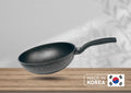 Made In Korea| 8" 5 Layer Marble Coating Wok Non-stick Cooking Frying