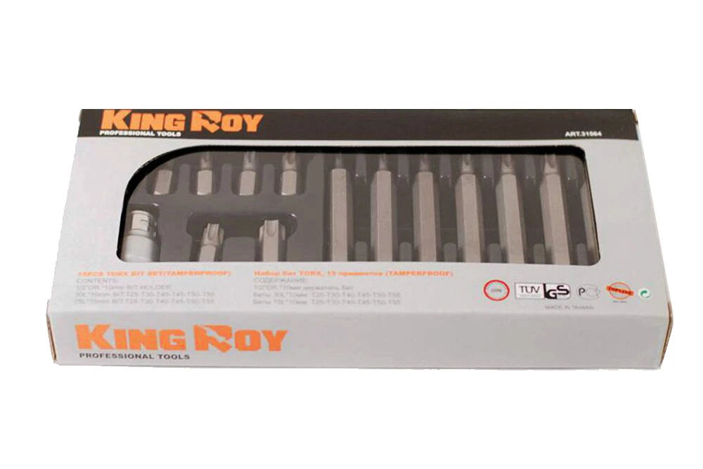 Cr-v Tamperproof Torx Star Socket Bits T20-t55 30mm & 75mml Made In