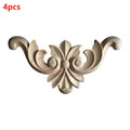 Diy Beige Wood Applique Home Decor Carved Corner | Built Supply Co