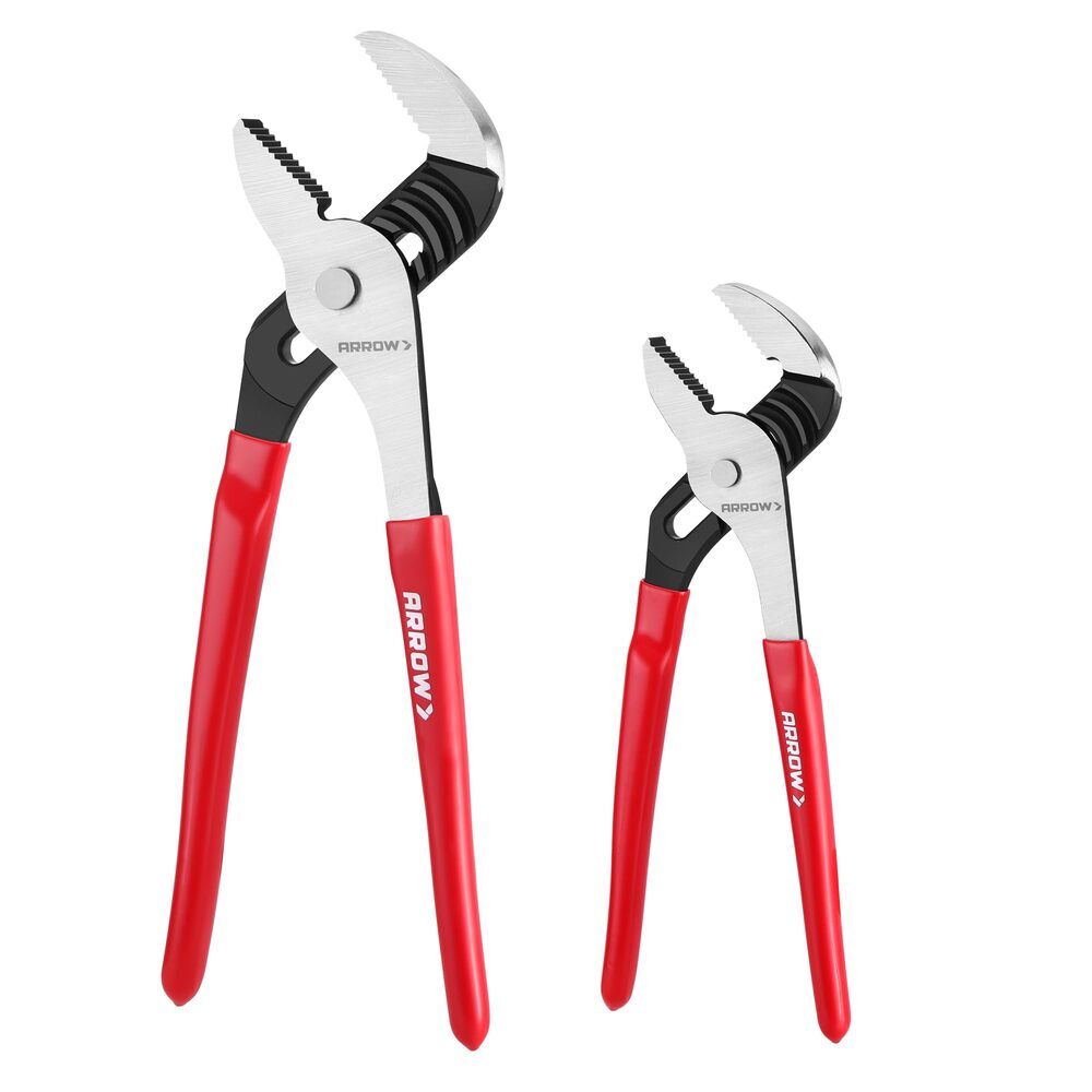 ARROW 2PC Groove Joint Plier 8" 12" Adjustable Water Pump Plier 5&7