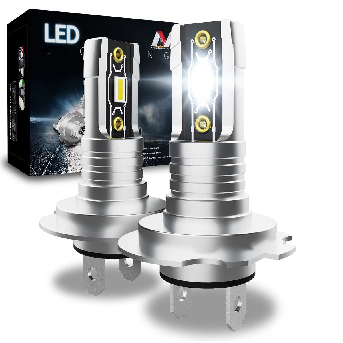 Nuvision H7 Csp Led Headlight Fog Light Bulbs | Built Supply Co