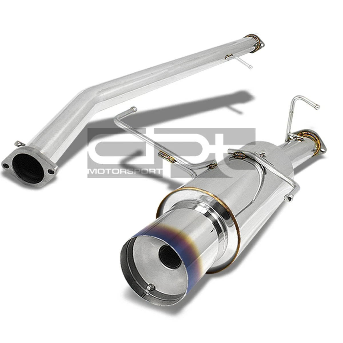 Fit 95-98 Nissan 240sx S14 4.5"burnt Tip Muffler | Built Supply Co