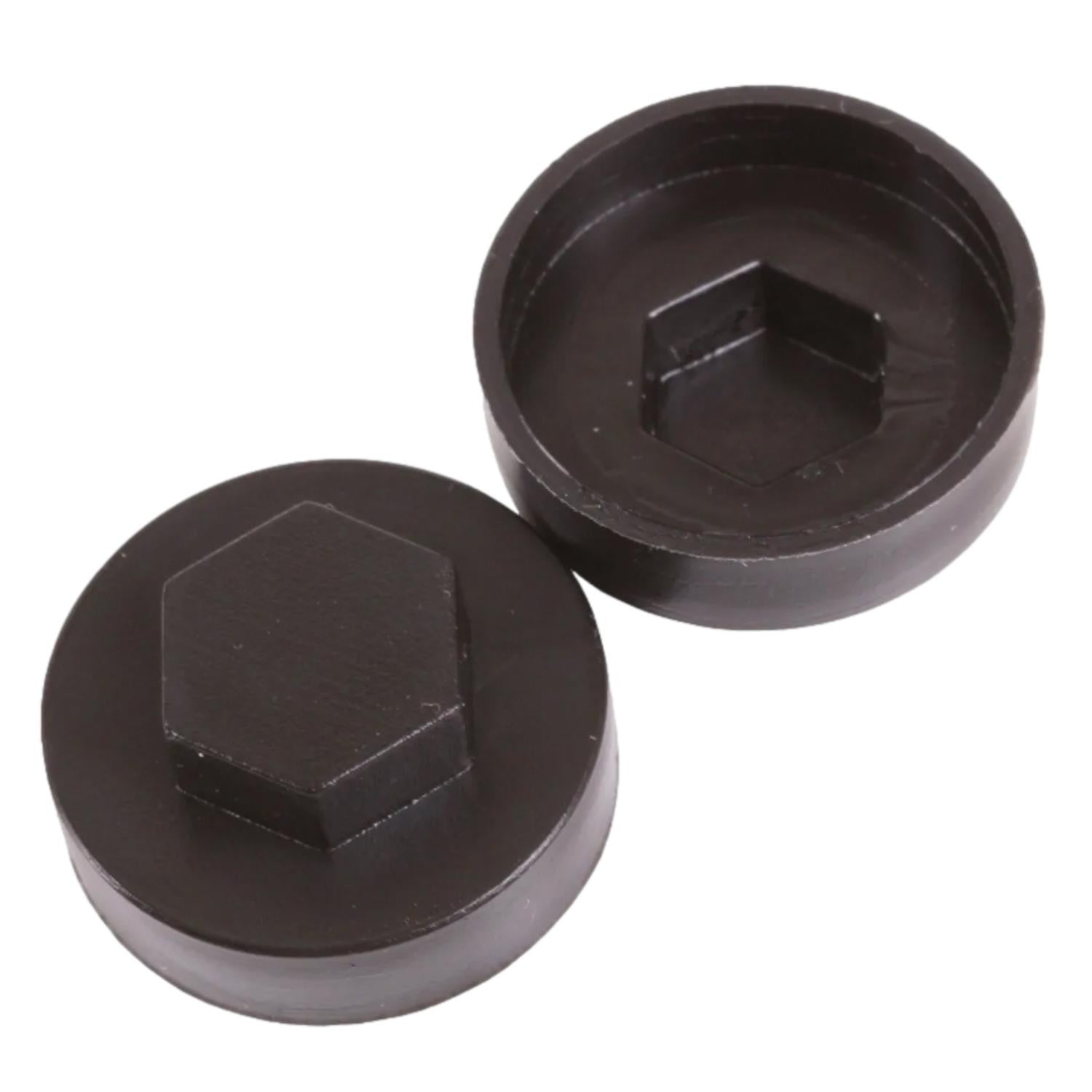 Taskar 19MM Hex Tek Roofing Screw Cover Caps Black
