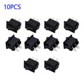 10 For Pack Pro Spst On/off Switch For Mini Black For 2 Pin Rocker