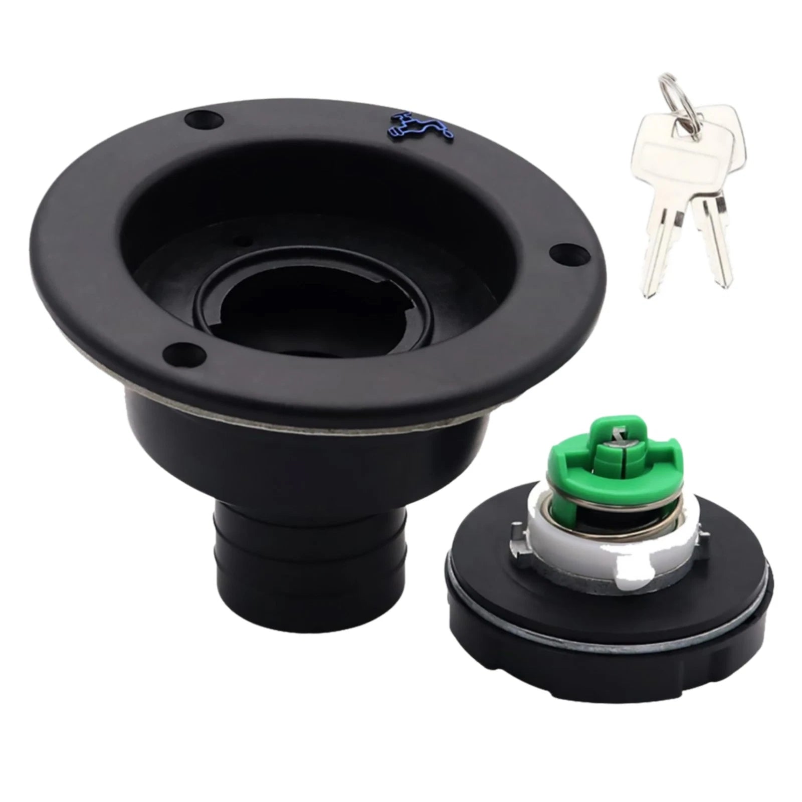 Black Caravan Water Filler Lockable Inlet Hatch Tank Cap For Rv