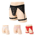 Men's Sexy Pouch Lace Gstring Thong Underwear Briefs Panties Maid