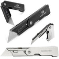 Folding Pocket Utility Knife Set 2 or 3 Packs Stainless Steel Utility Knife Sets