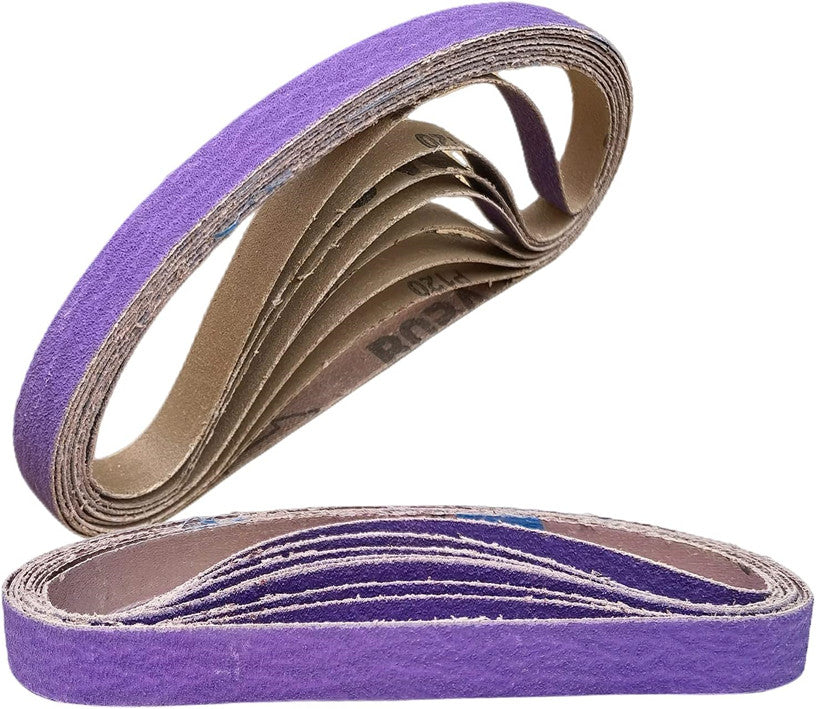 SATC 20 Pack 1/2" x 18" File Sanding Belt 40 Grit by SATC