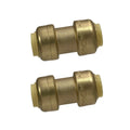 XFITTING 3/8" x 3/8" Push Fit Coupling - 2 Pack