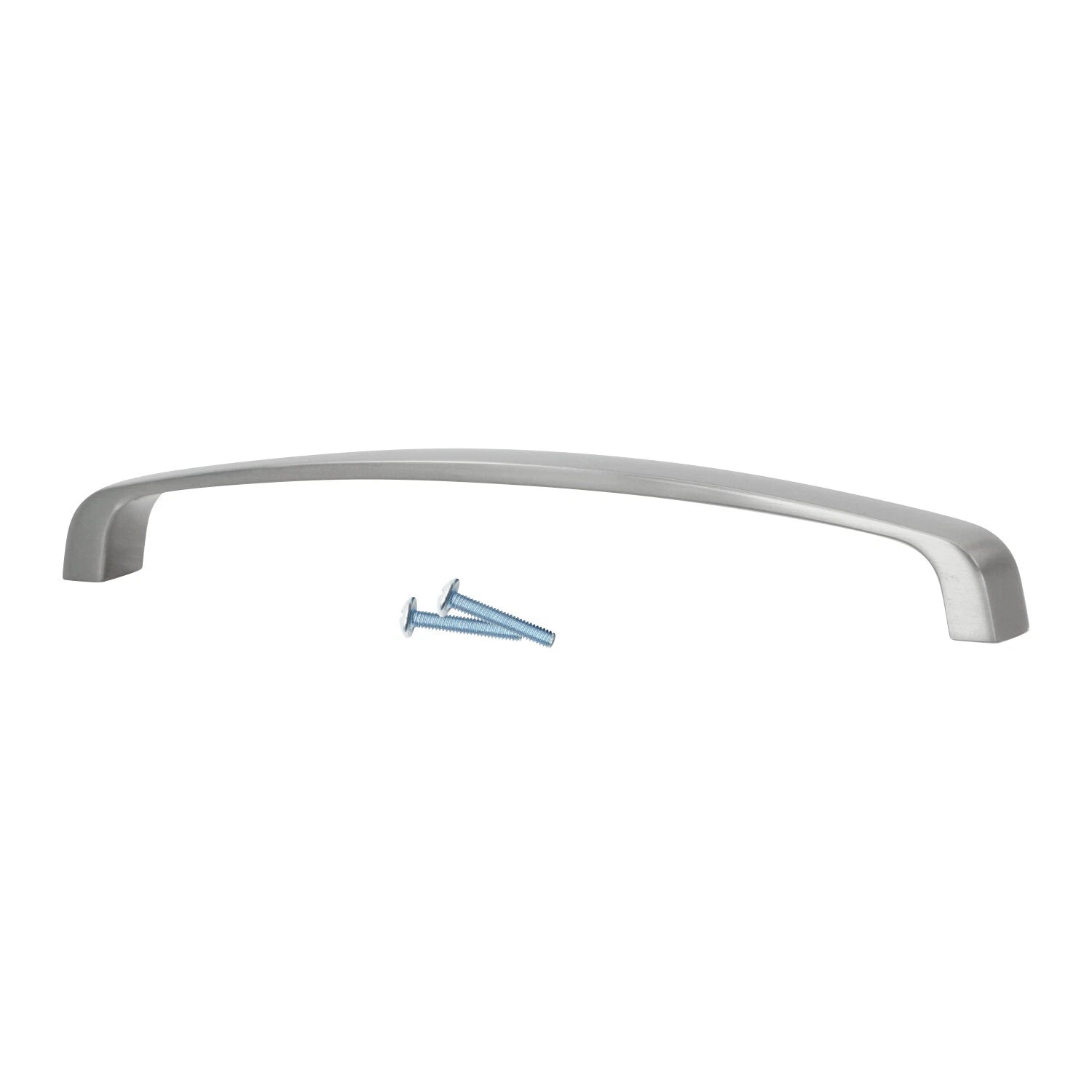 Modern Bo Square 6-5/16" Brushed Nickel Kitchen Cabinet Handle Pull