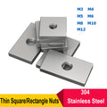 A2 Stainless Steel Square Nuts Thin Type DIN562